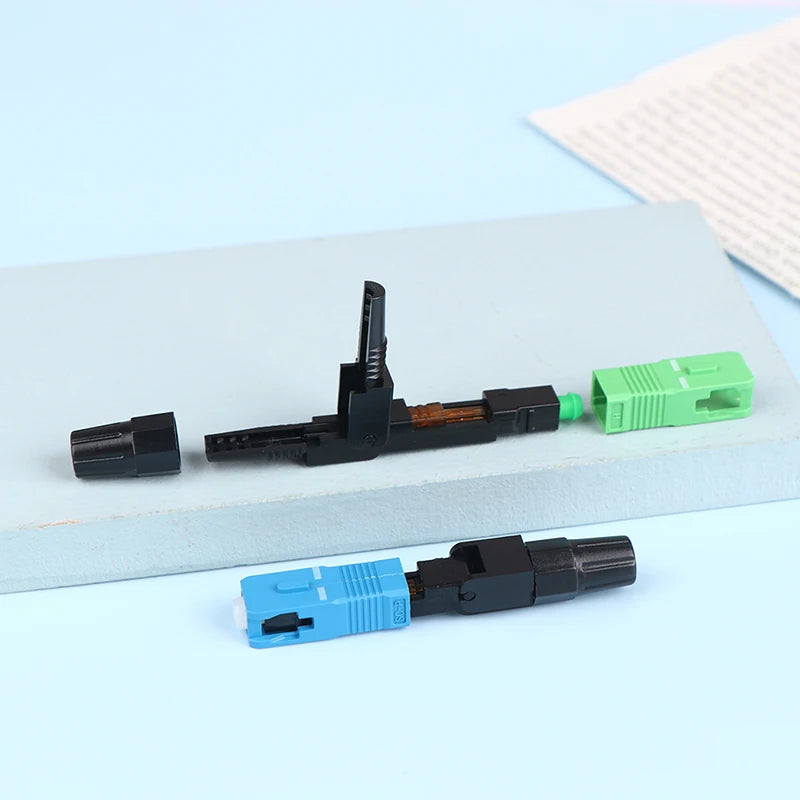 FTTH SC APC Single Mode UPC Fiber Optic Quick Connector Fast Field