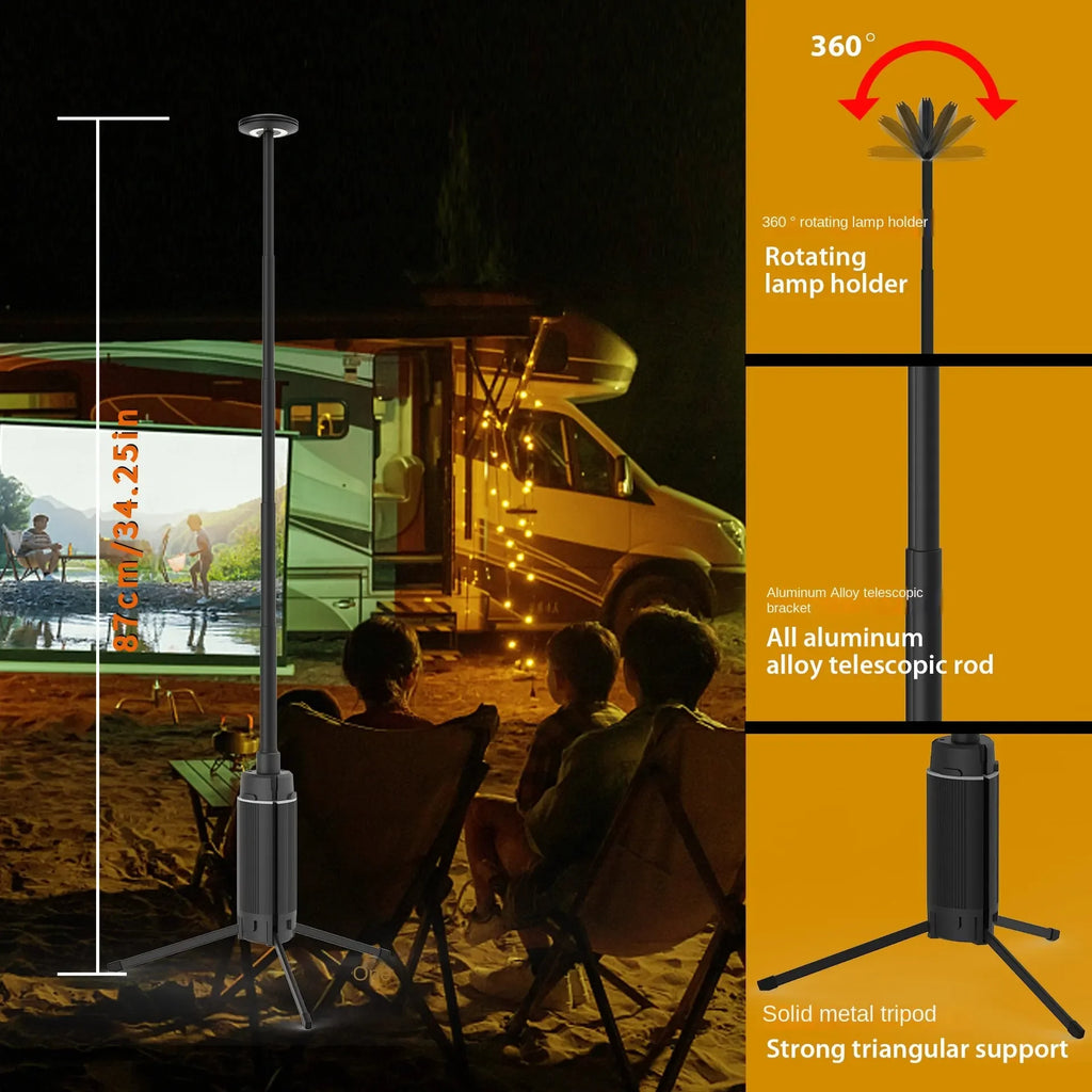 ESMARTER Telescopic LED Camping Lantern | Rechargeable Work Light