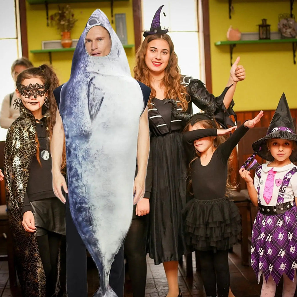 Fish Costume Role Play Outfit Funny Realistic Animal Costume for Role Play Party Adult Cosplay Masquerade Festival Event Zpaxo