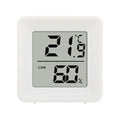 Mini Digital Thermometer Hygrometer – LCD Room Humidity Gauge Thermometer Hygrometer Zpaxo White