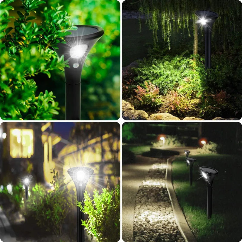 Solar Light Outdoor RGB Waterproof Motion Sensor Ground Lamp Path Zpaxo