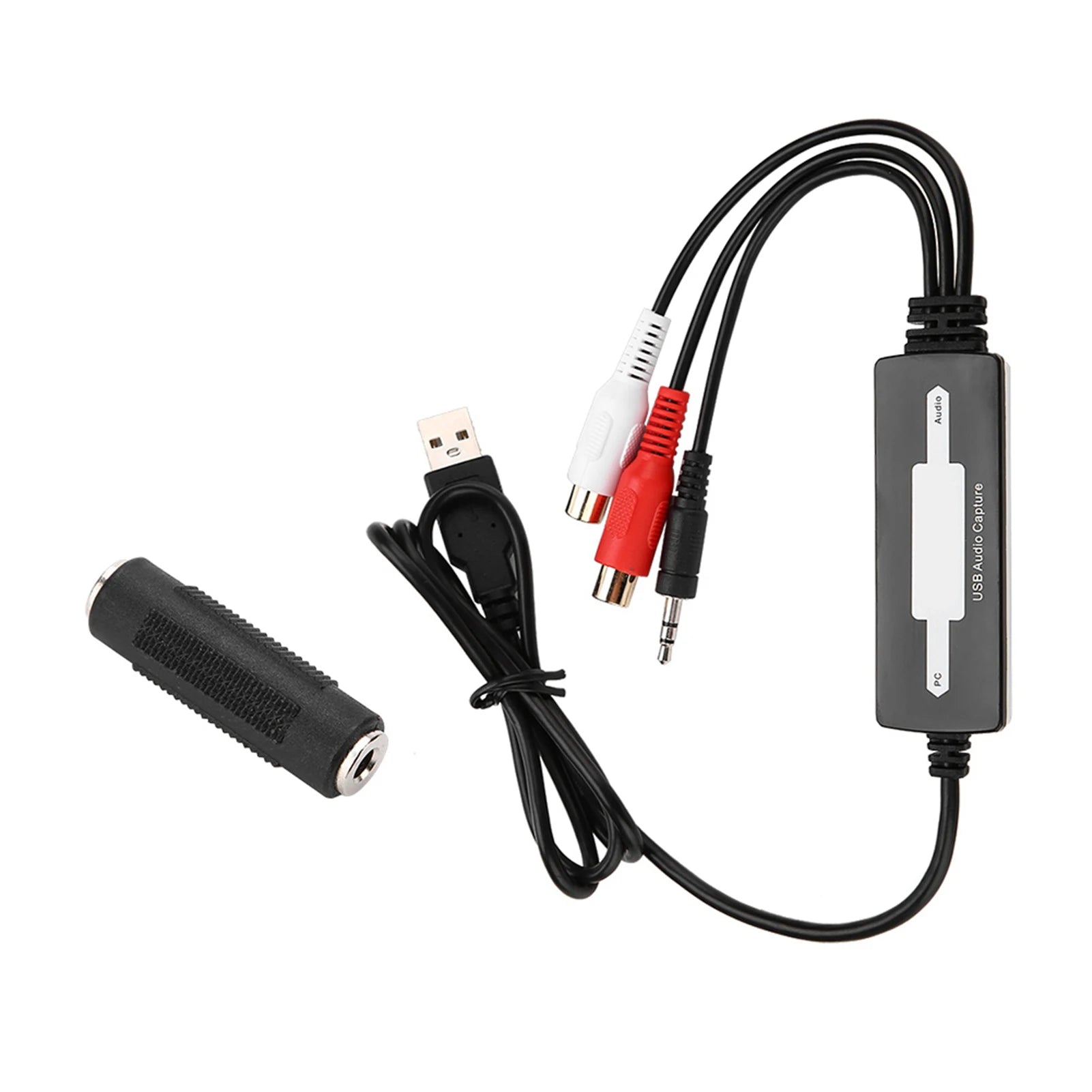Audio Capture Recorder USB Card Converts Turntables Cassettes MP3 WAV