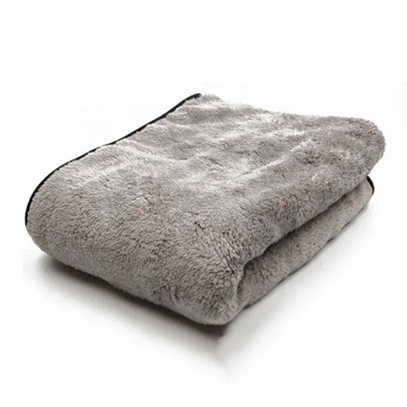 Microfiber Towel Car Wash Accessories Absorbency Cleaning Cloth Zpaxo Gray