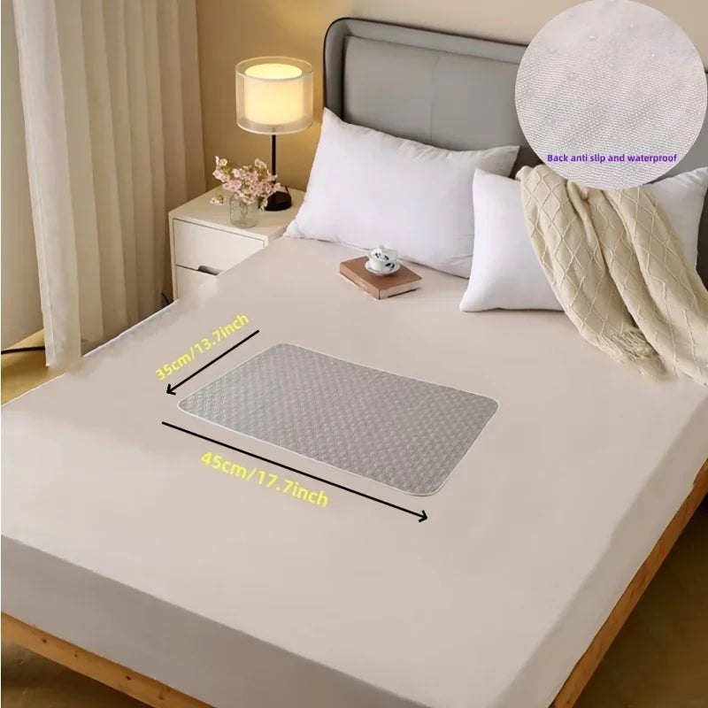 Washable Incontinence Pads for Elderly & Pets - Leak-Proof Bed Care Mats, Ideal for Menstruation & Home Use, Multiple Sizes Zpaxo c35x45cm