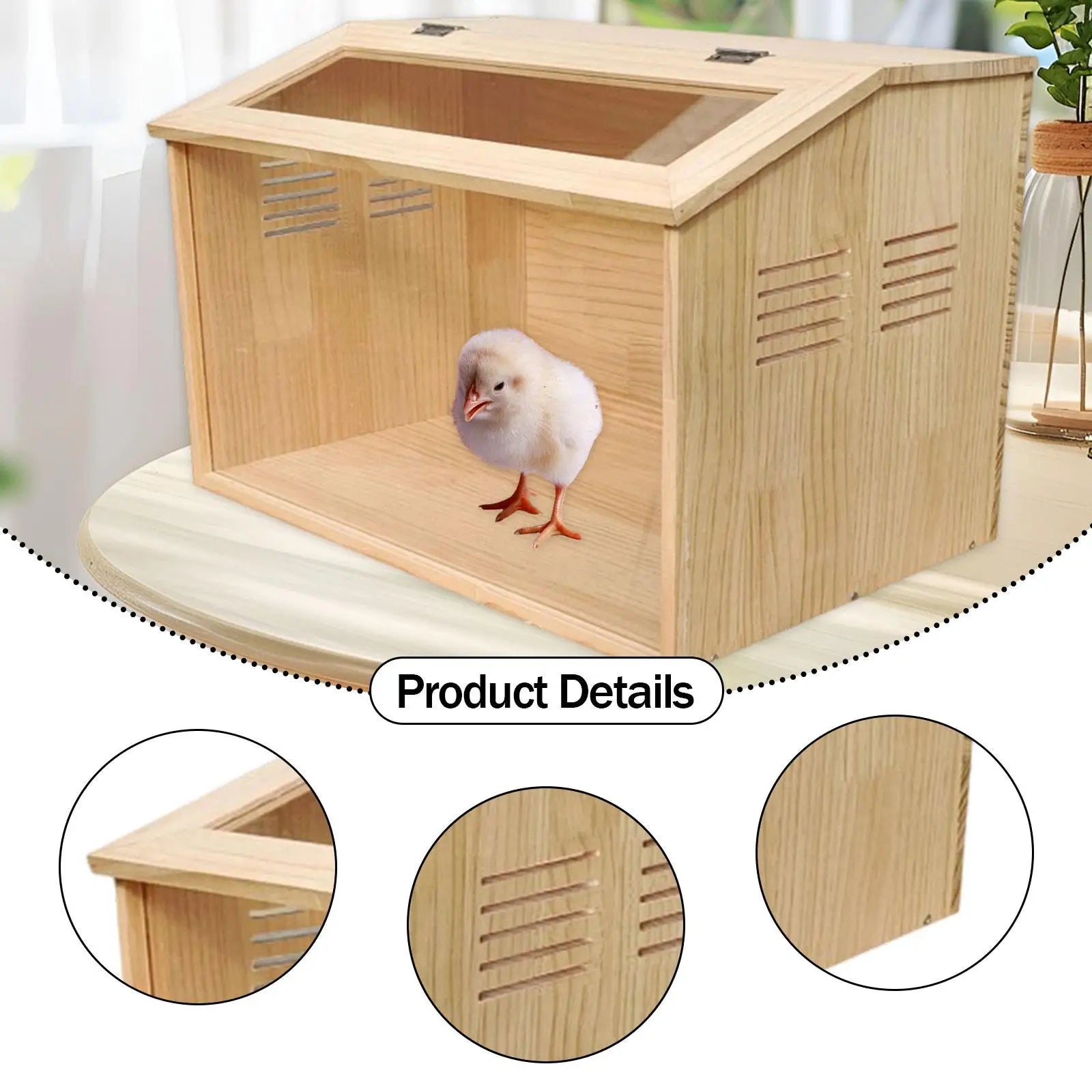 Chicks Brooder Box Hamster Villa Clear Versatile Supplies Pet Habitat House Sturdy Breeding Box Small Chicken Coop Quail Cage Zpaxo