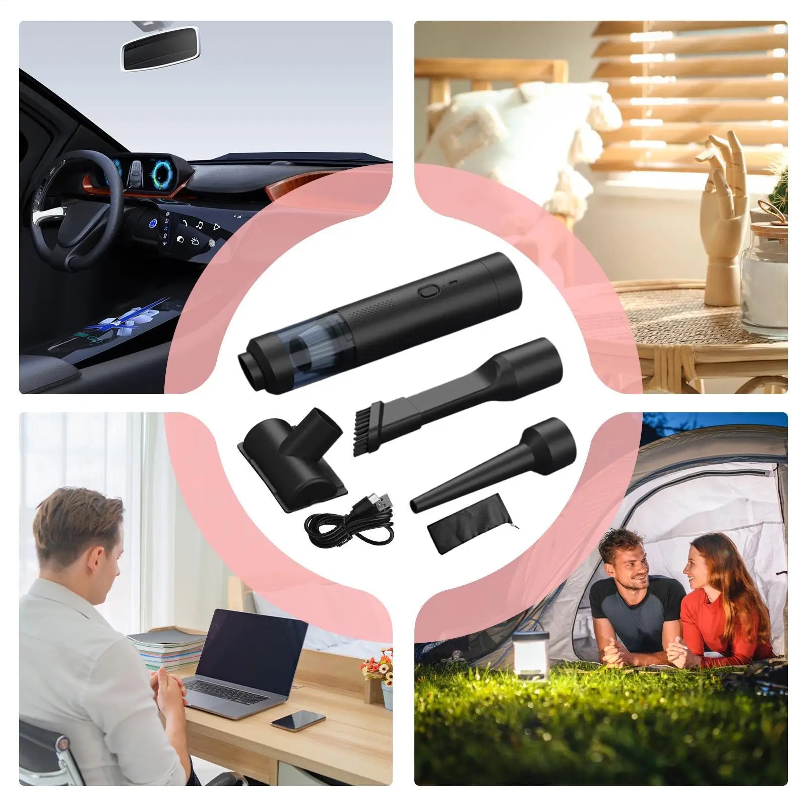 Car Vacuum 19000Pa Cordless Blow Suction Cleaner 4 In 1 Powerful Vacuum For Car Office Truck Pet Dust Floor Carpet Hair Cleaning Zpaxo China Mainland