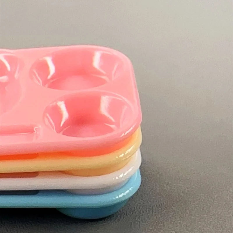 Mini Nail Art Mixing Palette – Reusable Gel Polish & Acrylic Tray