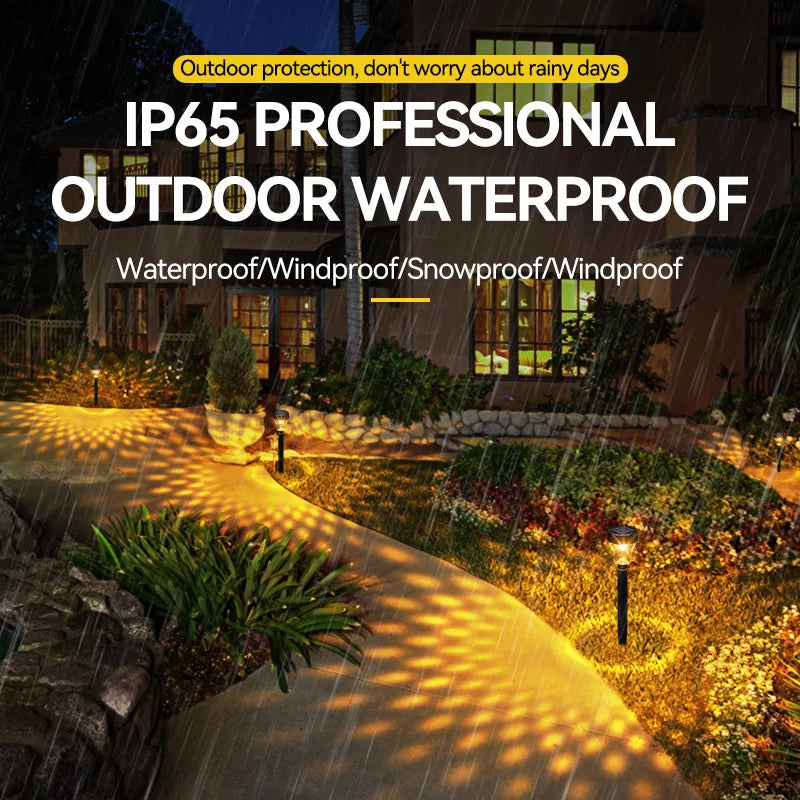 Outdoor Solar Lawn Lights Garden Decorative RGB LED Lamp Waterproof Zpaxo