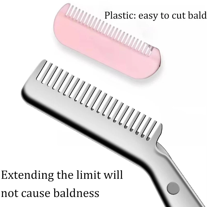 Stainless Steel Eyebrow Trimmer Scissor Beauty Products Women