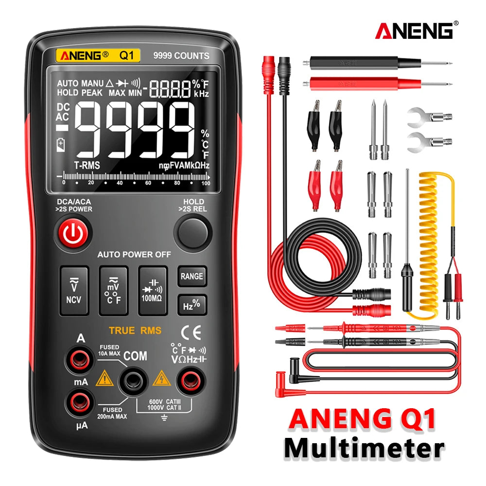 ANENG Q1 Digital Multimeter Multimetro DIY Transistor Capacitor NCV
