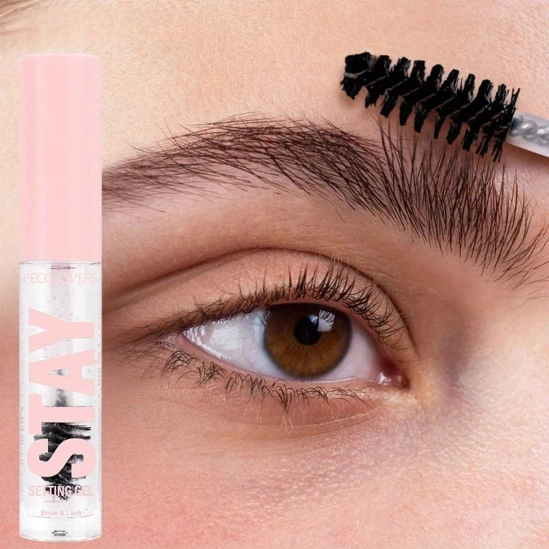 Transparent Eyebrow Styling Long Lasting Eyebrow Shaping Styling Gel Waterproof Liquid Eyebrow Eyelash Fixed Gel With Brush Comb Zpaxo