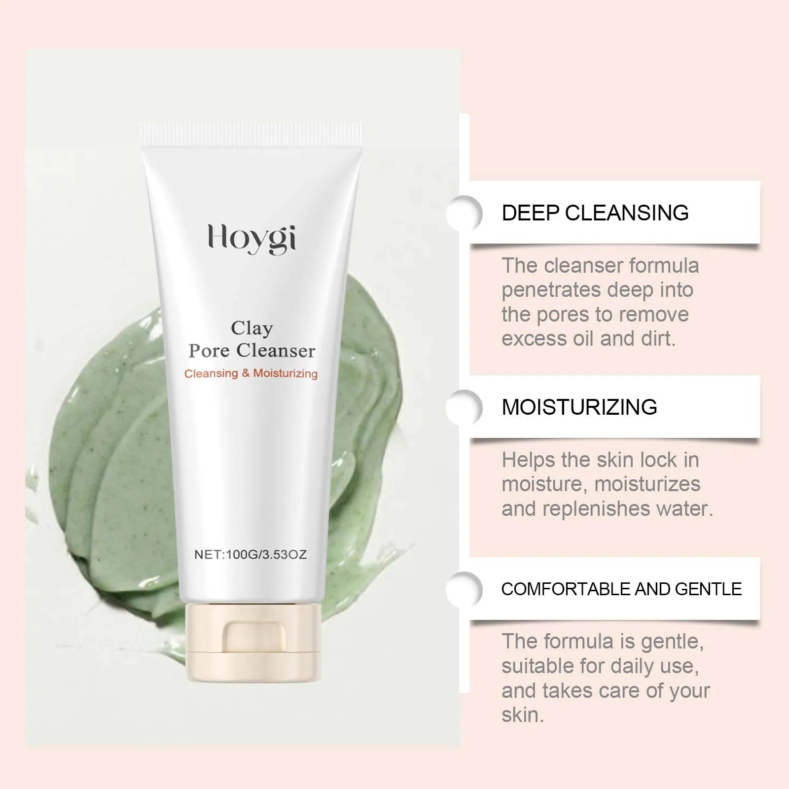 Hoygi Pore Cleansing Face Wash – Oil Control & Brightening Facial Cleanser Zpaxo