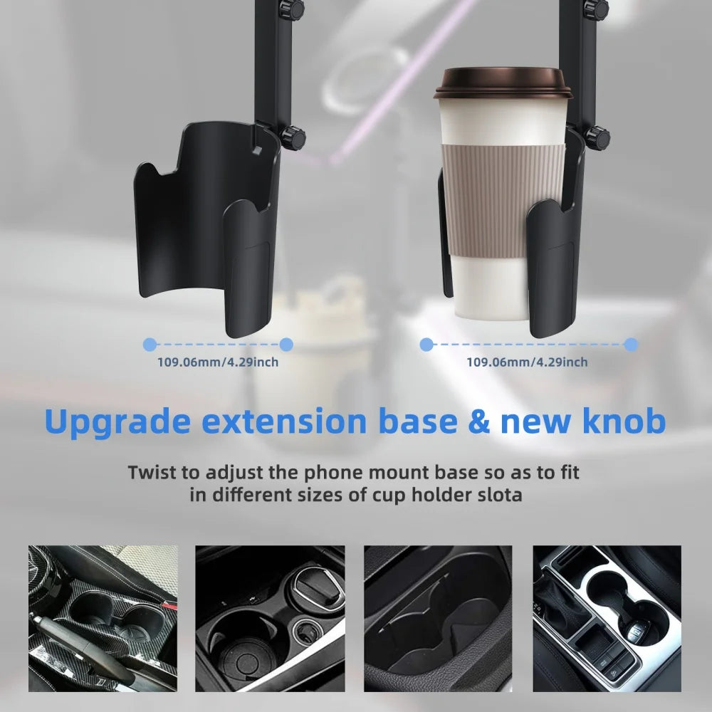 Universal 360° Cup Holder Phone Mount for Car & Truck Car Phone Mount Zpaxo