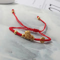 Exquisite 2026 Horse Zodiac Year Braided Rope Bead Bracelet Chinese Zpaxo Red
