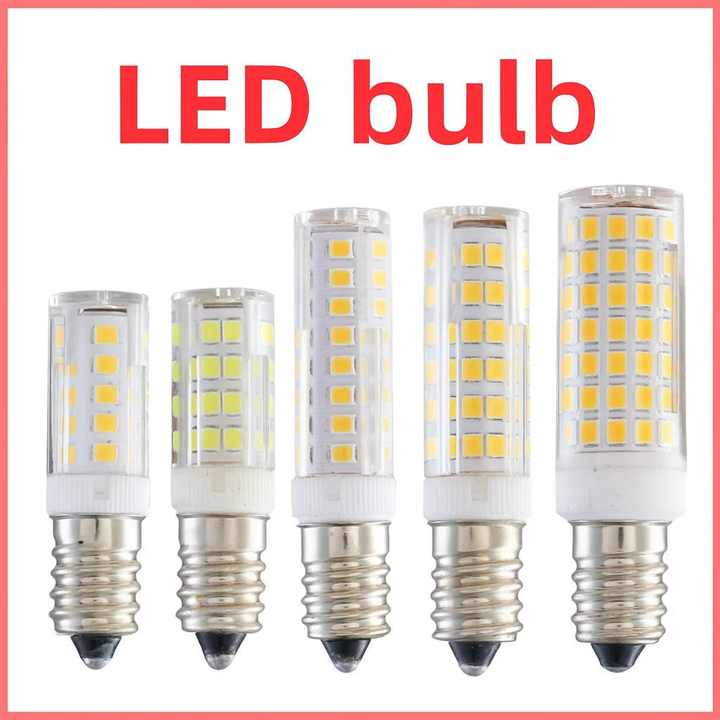 E14 LED Bulb 7W 9W 12W 15W 18W, 220V-240V Bright Mini Corn Light, 2835 SMD, 360° Beam Angle, Replace Halogen Chandelier Bulbs Zpaxo