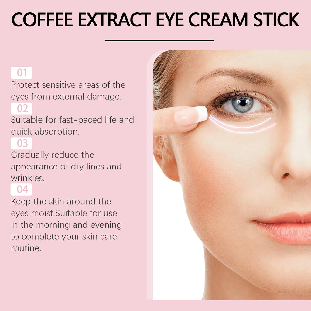 Caffeine Eye Cream Stick – Dark Circles, Puffiness & Fine Lines Eye Cream Stick Zpaxo
