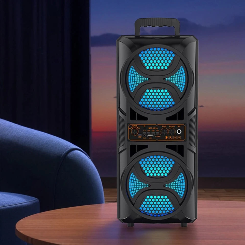 BT Speaker Portable Support USB TF AUX FM MIC Wireless Stereo Outdoor