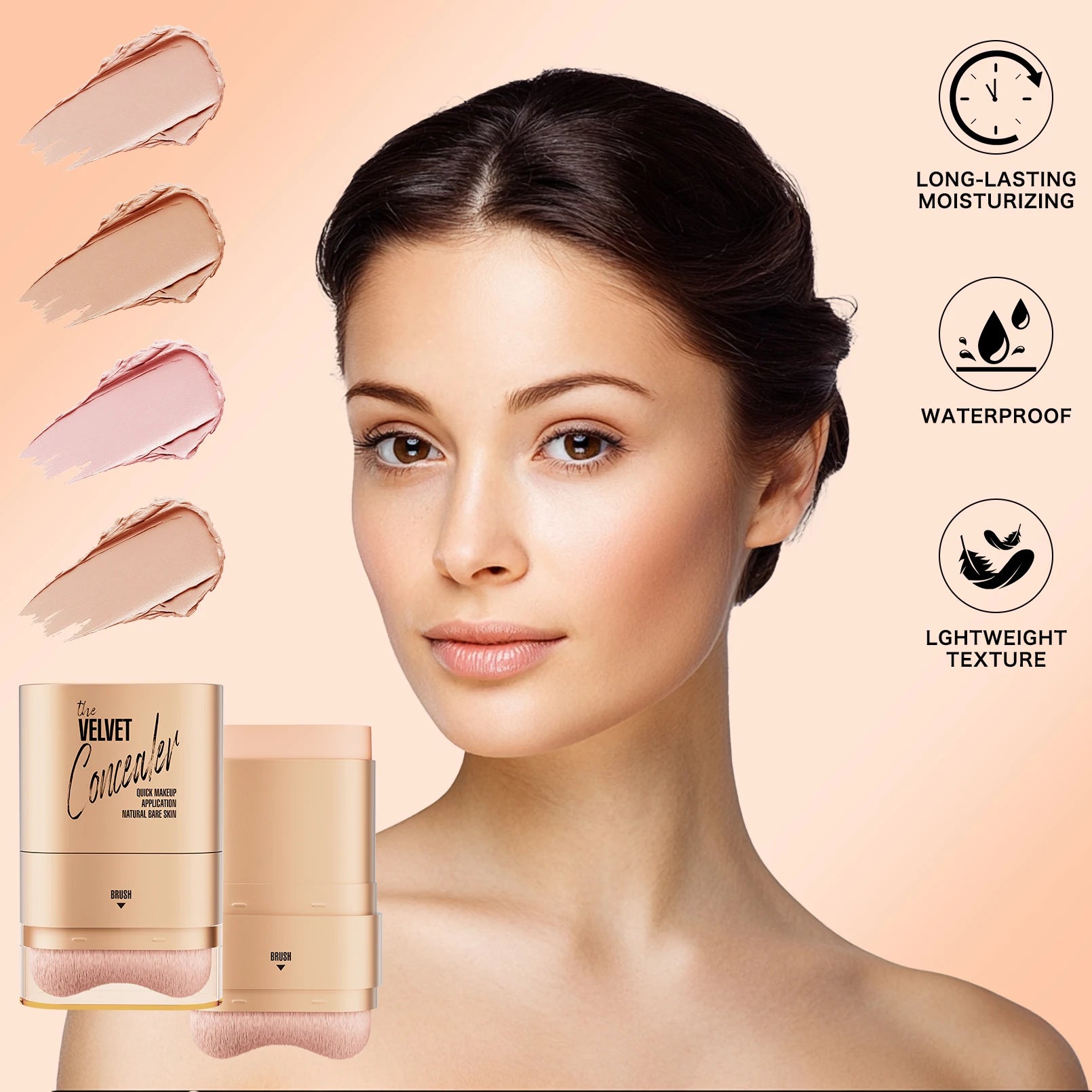 4-Color Concealer Palette – Waterproof, Full Coverage Contour Concealer Palette Zpaxo