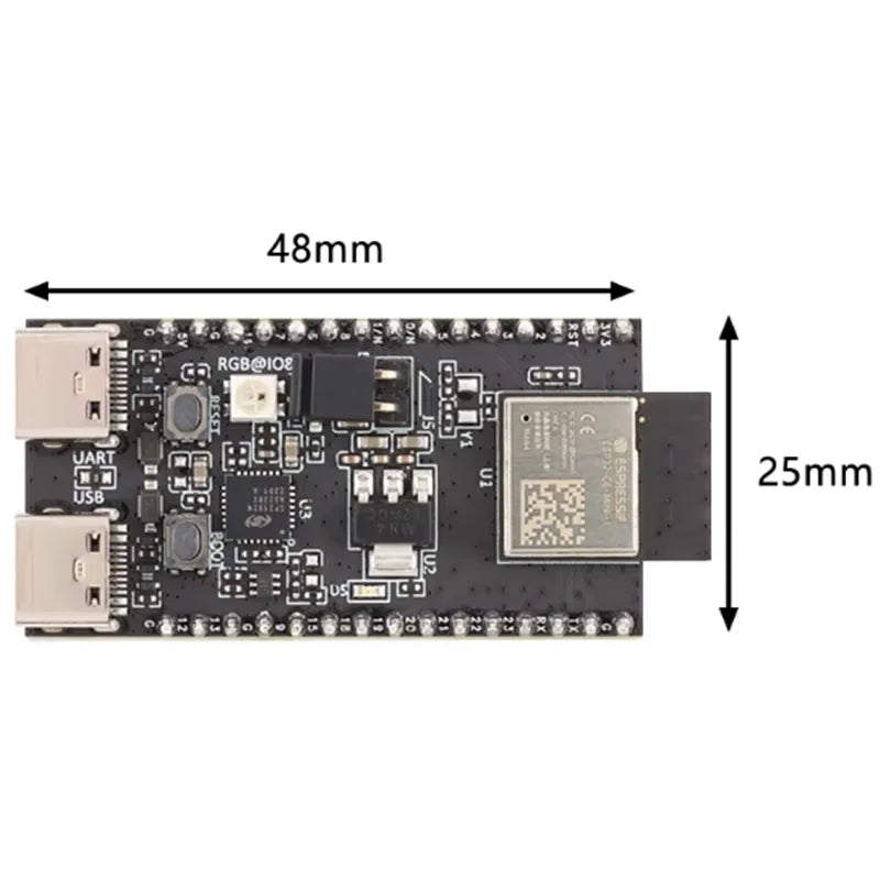 ESP32-C6-DevKitM-1 Equipped ESP32-C6-MINI-1 Wifi Development Board Zpaxo Default Title