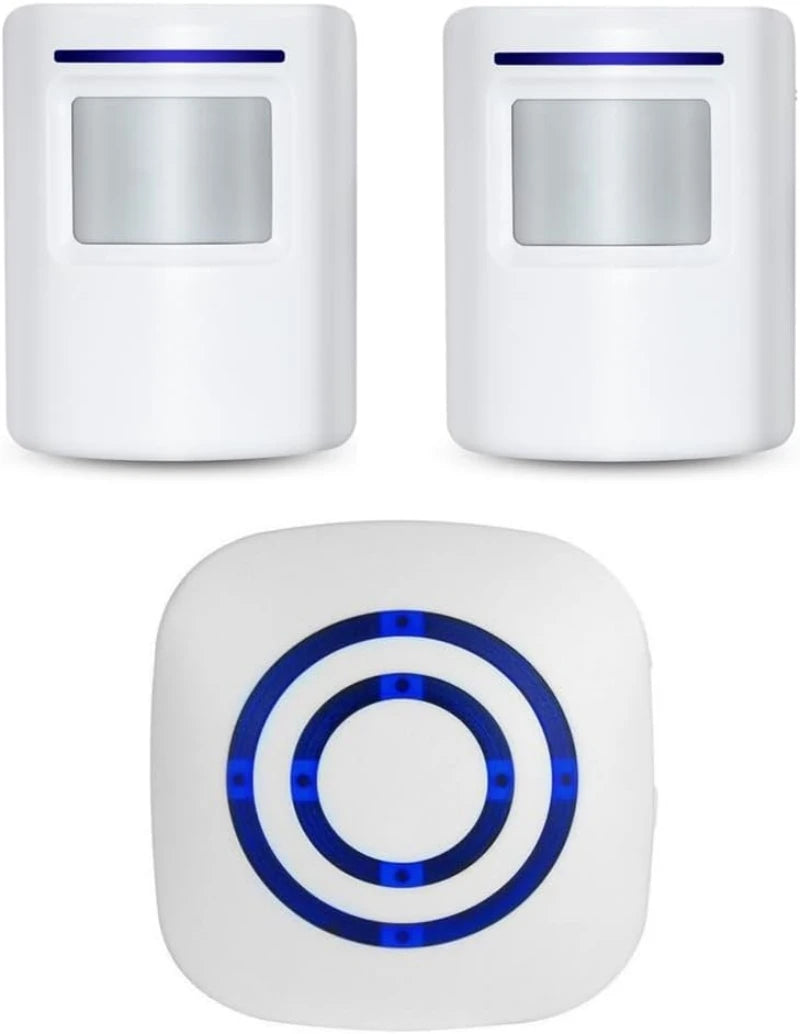 Wireless Home Security Entrance Alarm Visitor Doorbell with Plug-in Receiver and PIR Motion Sensor Warning System 38 Melodies Zpaxo