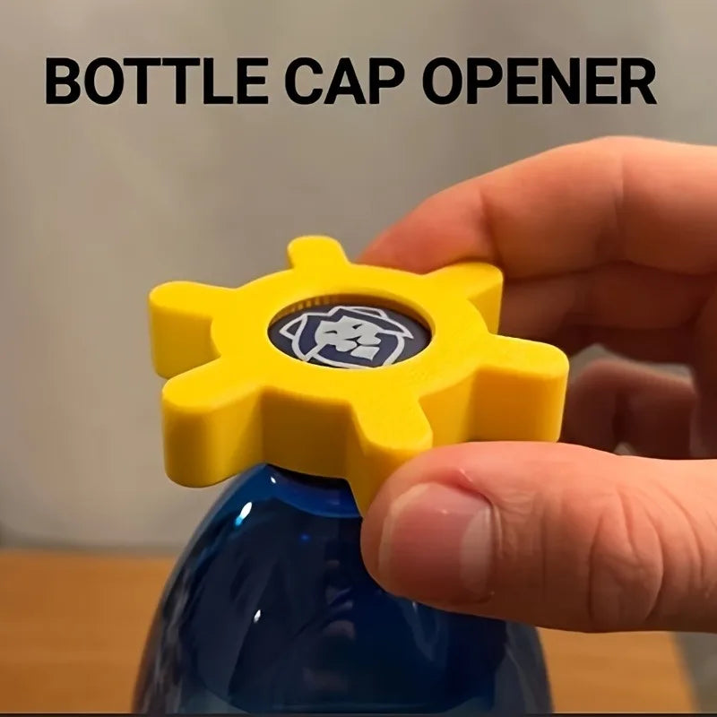Manual Plastic Bottle Opener No Batteries Required Durable Gear Shape