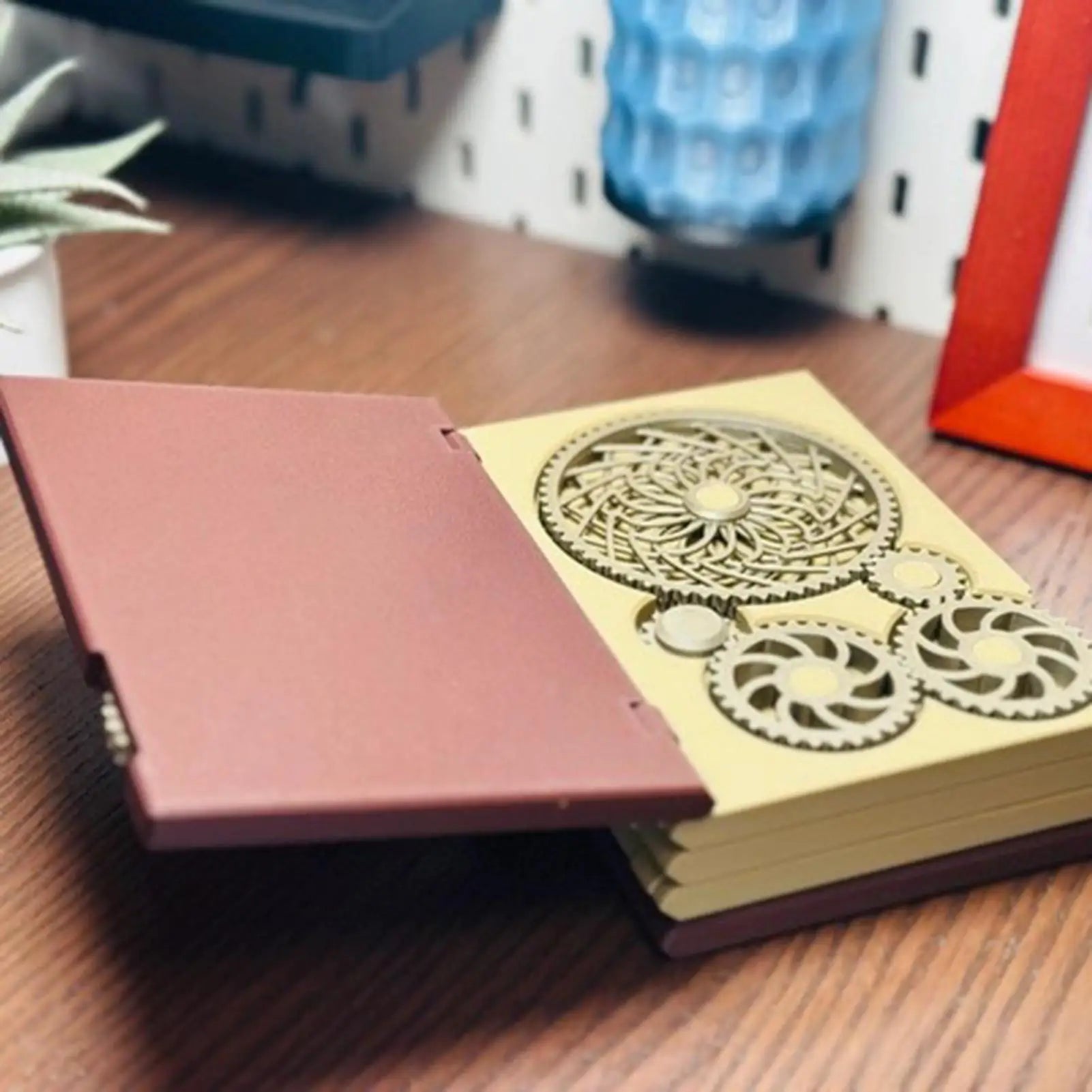 Book Gear Novelty Fun Reading Creative Paper Openable Home Indoor
