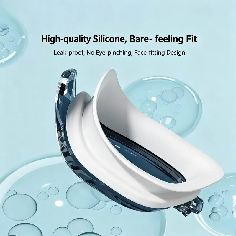 Swimming Goggles Ear Plugs Silicone Swim Cap Anti Fog UV Protection Zpaxo