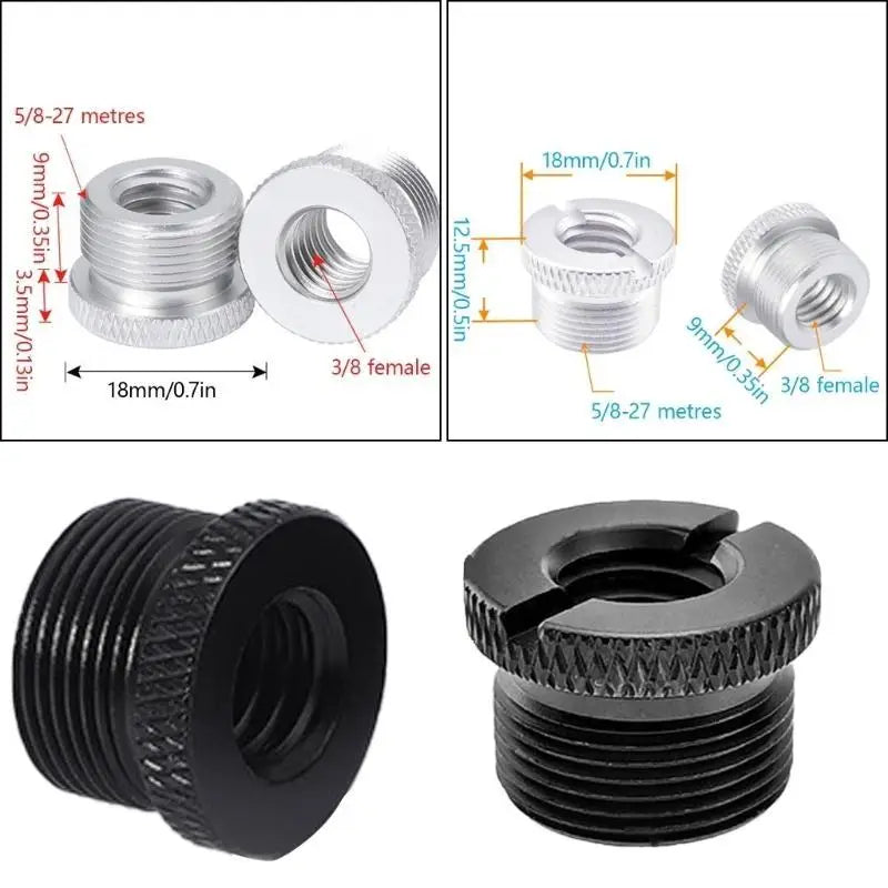 Microphone Bracket Screw Conversion 3 8 5 Receiver Thread Adapter Zpaxo