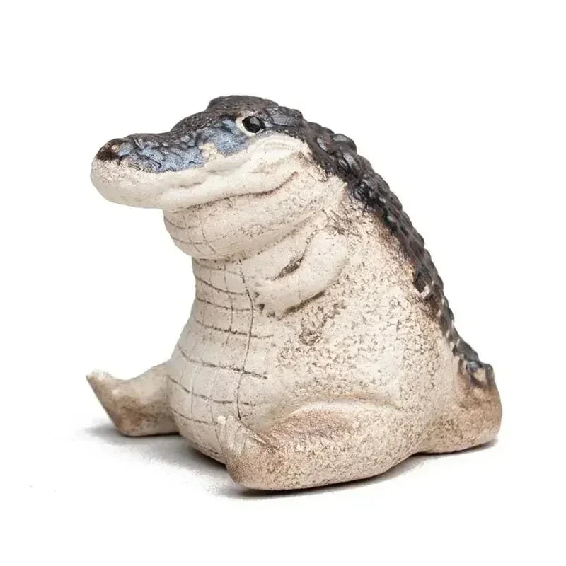 Crocodile Tea Pet Ornament – Resin Figurine for Tea Ceremony Tea Pet Figurine Zpaxo 1pc