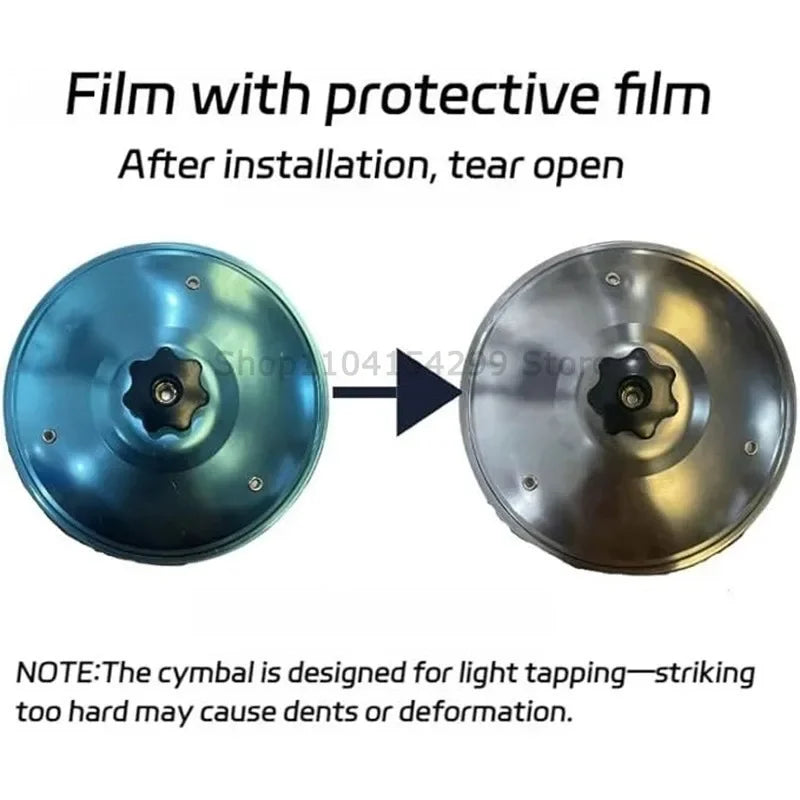 Car Crash Cymbal Air Vent Mini Drum Car Hand-Shooting Cymbals Car Drum Cymbal Air Vent Musical Instrument for Car Interior Zpaxo