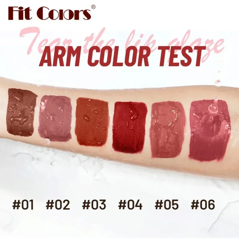 6Colors Matte Lipstick Waterproof Velvet Texture Liquid Lip Gloss