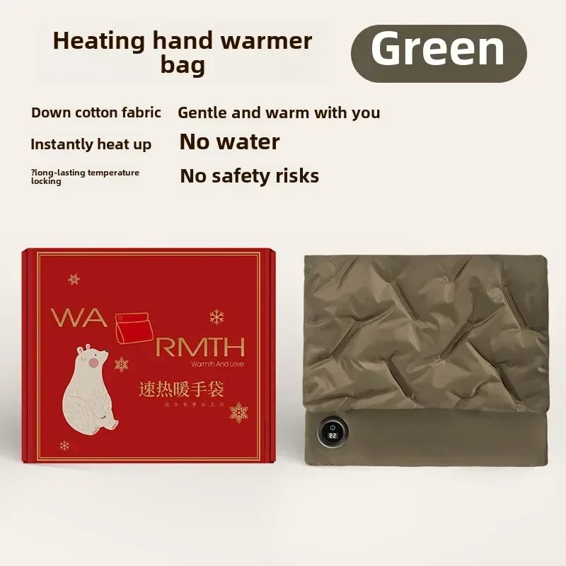 USB Graphene Heating Pad – Washable Knee & Hand Warmer Electric Heating Pad Zpaxo Green