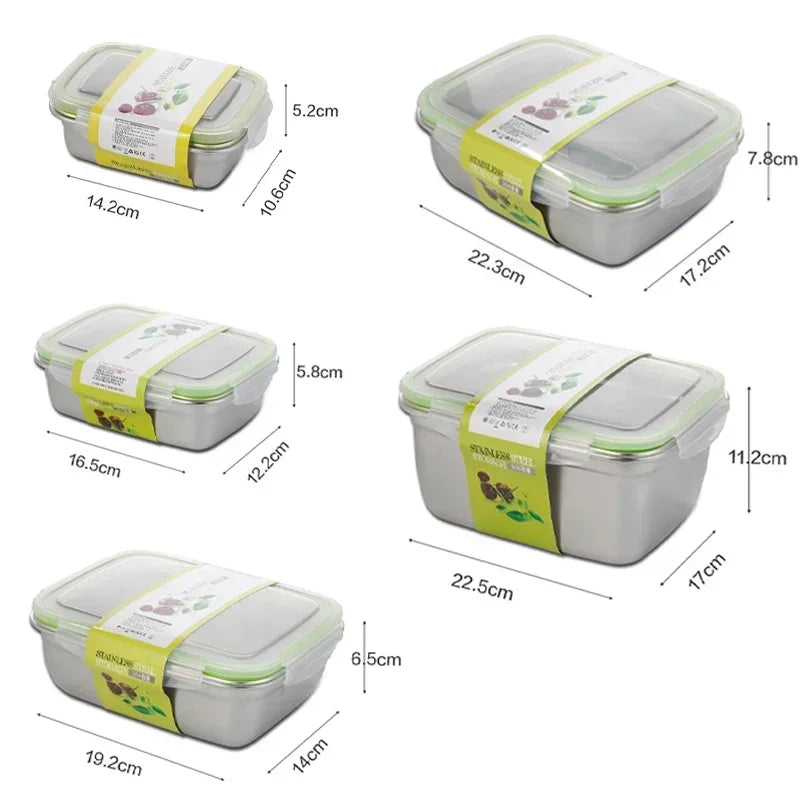 304 Stainless Steel Leak-Proof Lunch Box | Food Storage Container Food Storage Container Zpaxo