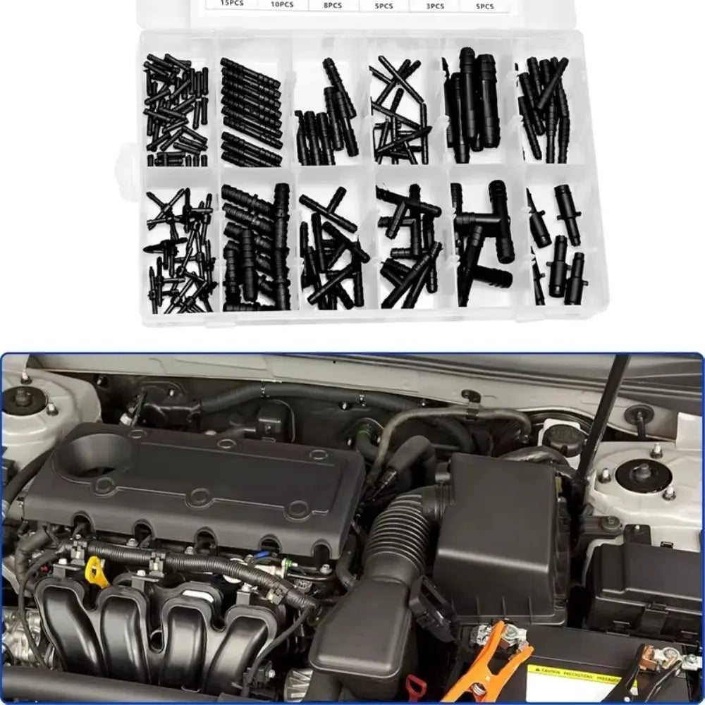 Tee Connectors Quick Connect Fittings Straight Connectors Buckle Combination Water Spray Pipe Connectors 113PCS Set Durable Zpaxo