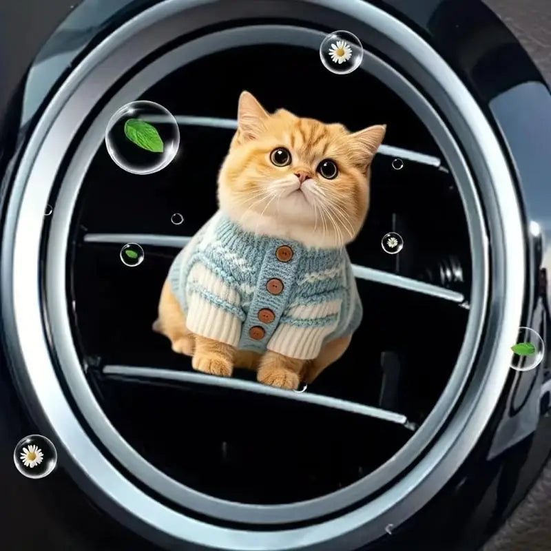 Car Air Vent Clip Aroma Diffuser – Cute Acrylic Animal Design