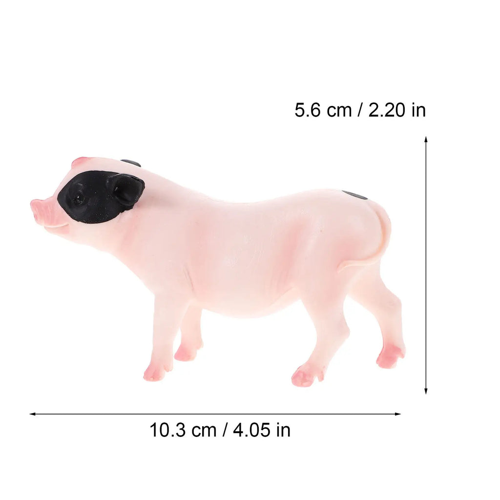 Realistic Simulation Pig Plastic Animal Decor Small Ornament Room
