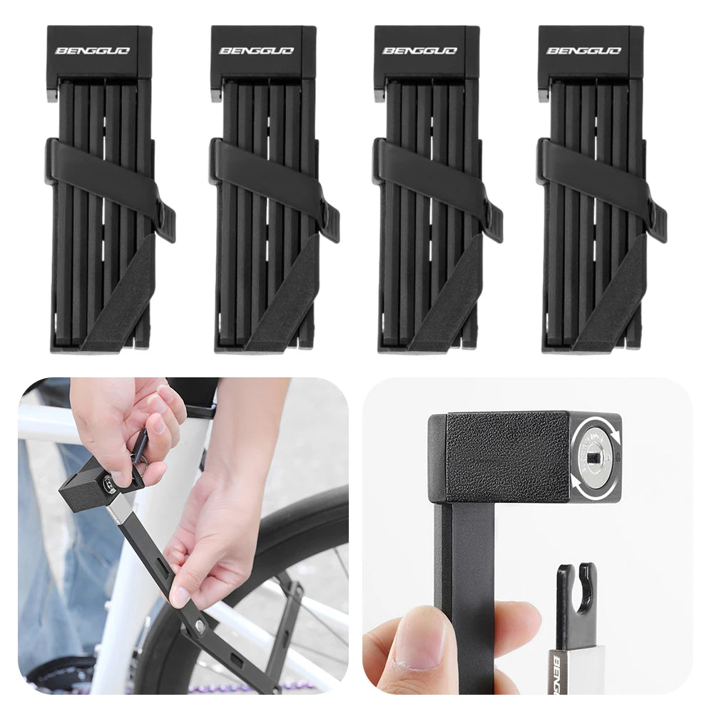 Bicycle Foldable Lock Bike Folding Waterproof MTB Road Cycling