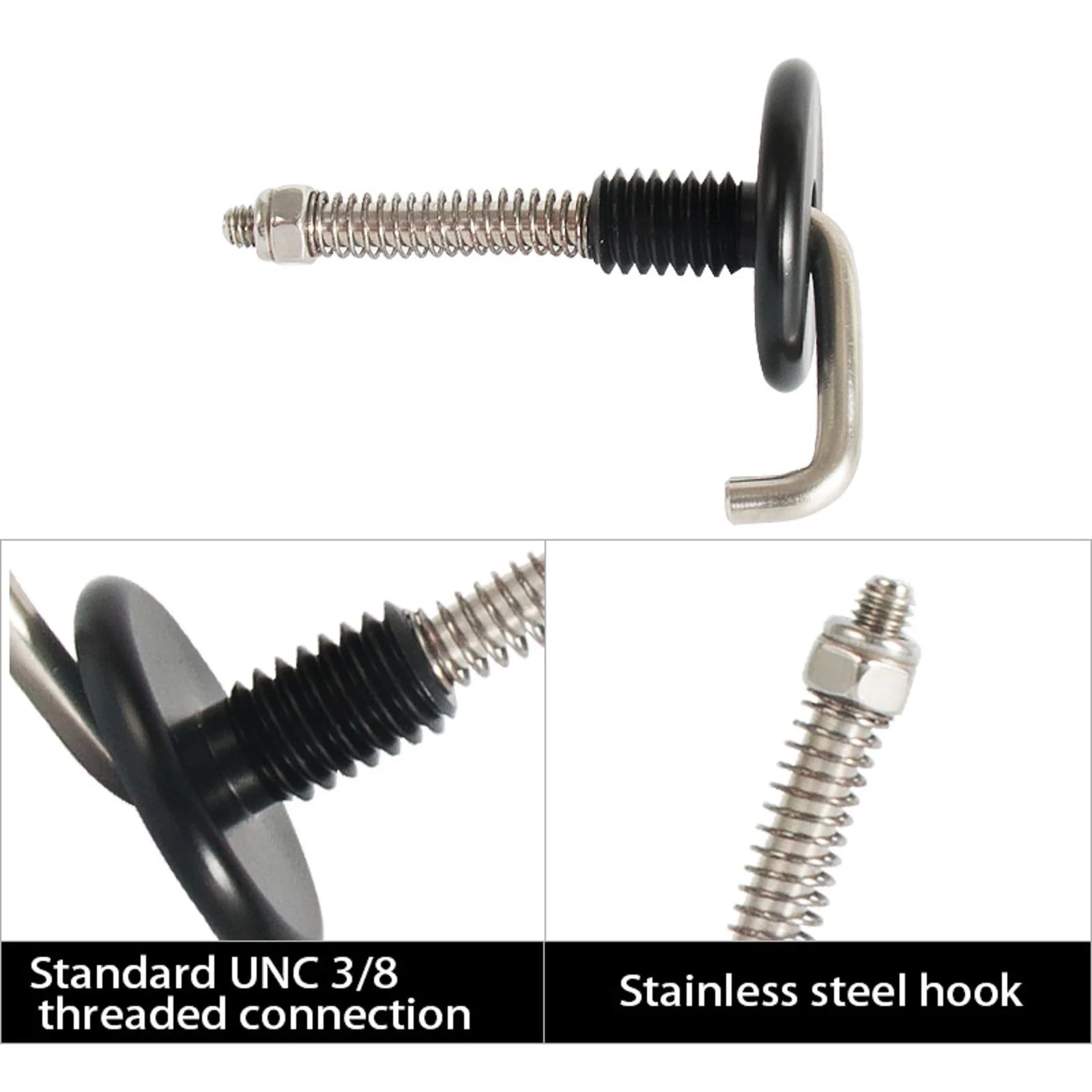 Tripod Center Shaft 3 8 Screw Gravity Stabilized Weights Hook Metal