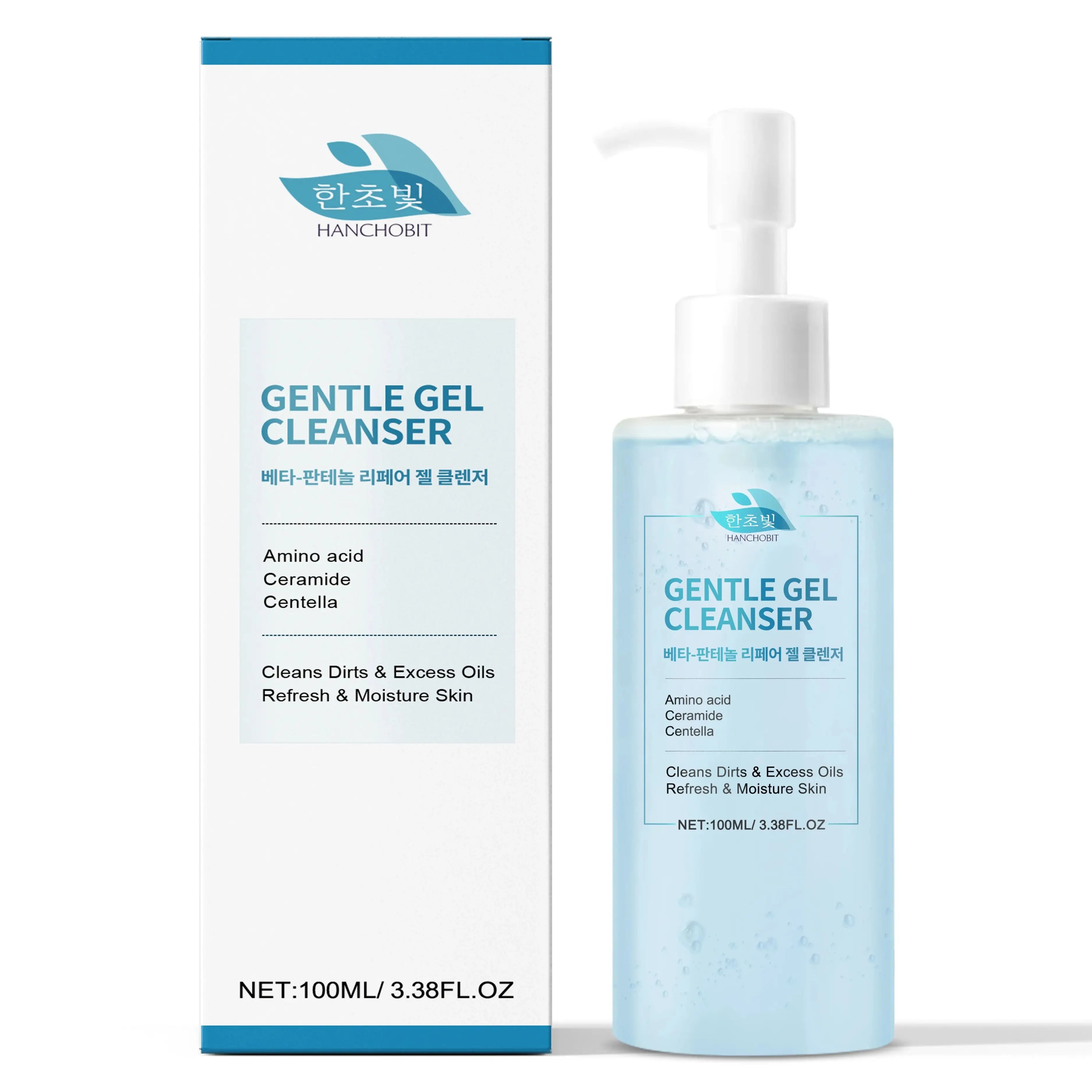 Beta-Panthenol Gel Cleanser: Gentle Cleansing, Leaves Skin Soft and Tender – Transparent Gel, Refreshing Facial Cleanser Zpaxo 100ml