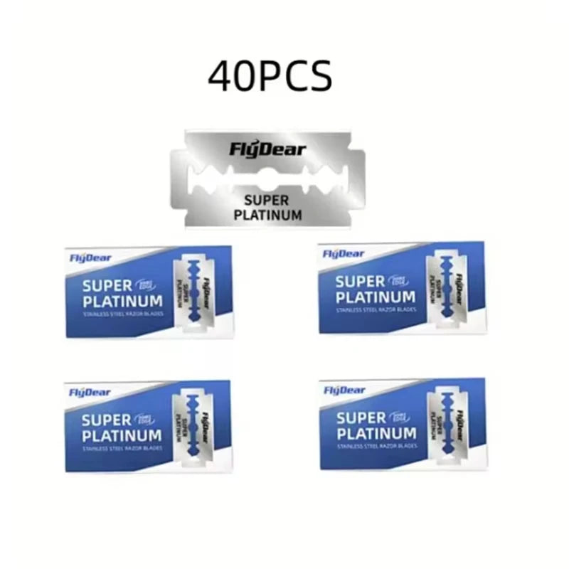 Double Edge Safety Razor Blades – Stainless Steel 10–100 Pack Safety Razor Blades Zpaxo 115-40Blades