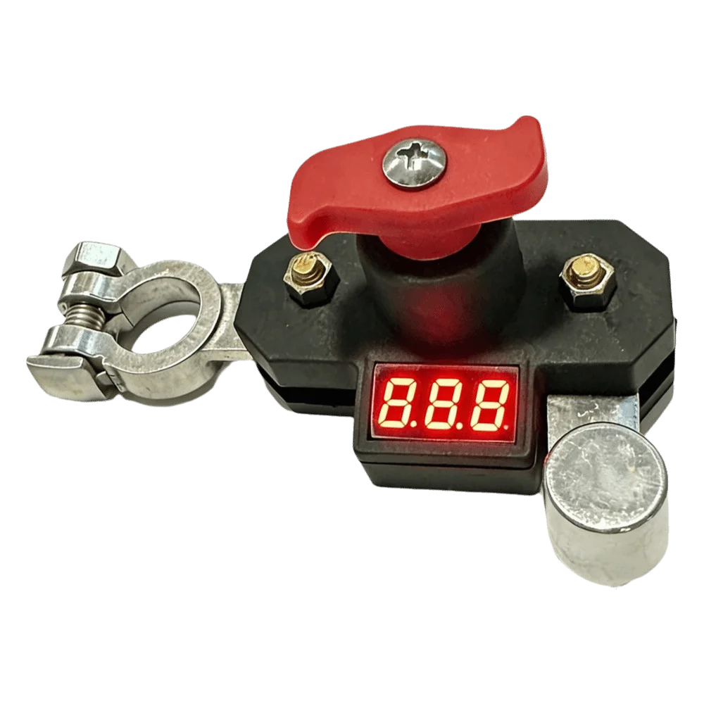 Dual-rotary Switch Battery Kill Switch Bidirectional Joint Digital Voltage Display Battery Power Switch Anti-Leakage Switch Zpaxo Style C