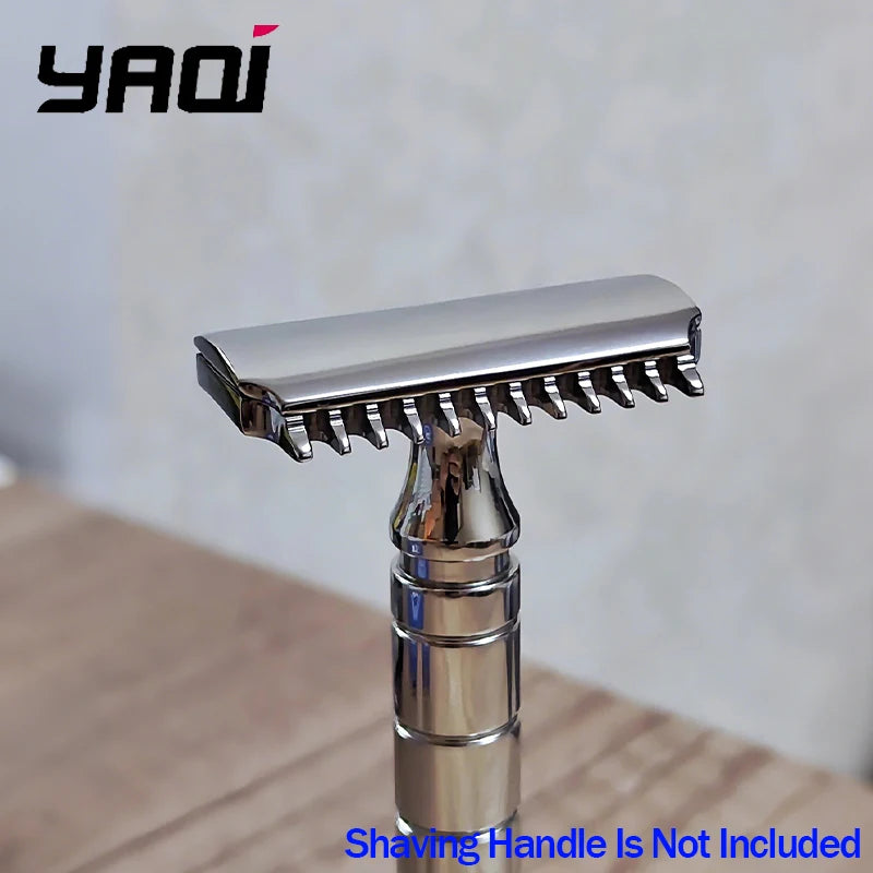 2026 Trending！YAQI Vostok 70OC 316 Stainless Steel Polished Dual Comb Safety Razor Head with 0.7mm Blade Gap Zpaxo