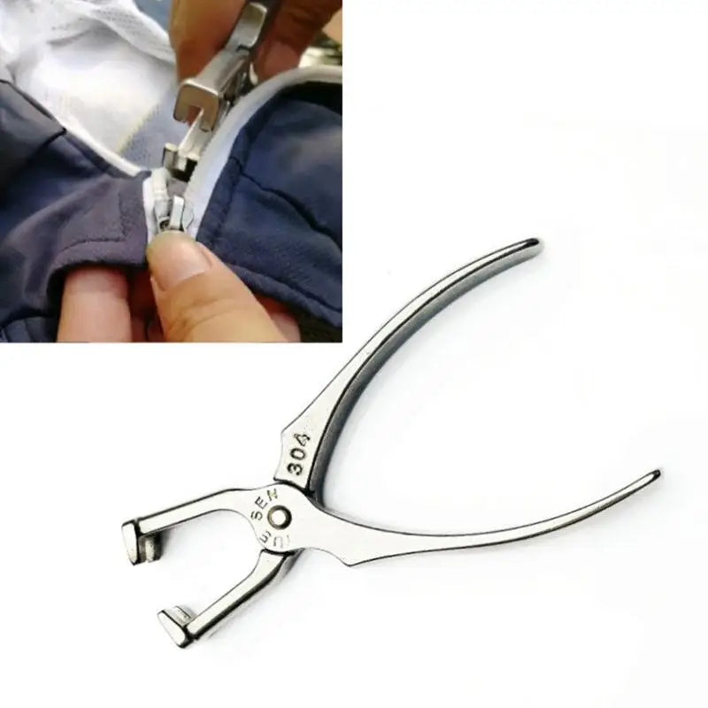 Stainless Steel Zipper Pliers Zippers Install Stop Clothes Shoes Zips Zpaxo