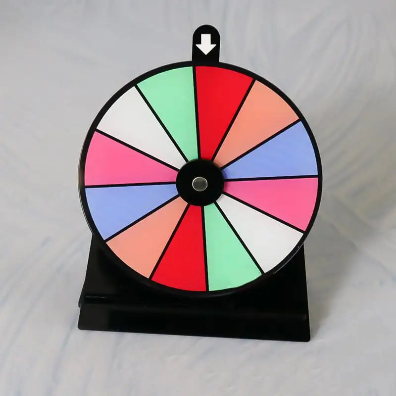 Spin Wheel for Prizes 20cm Lottery Activity Turntable Draw Spining Prize Lucky Wheel of Fortune Game Color Dry Erase Zpaxo