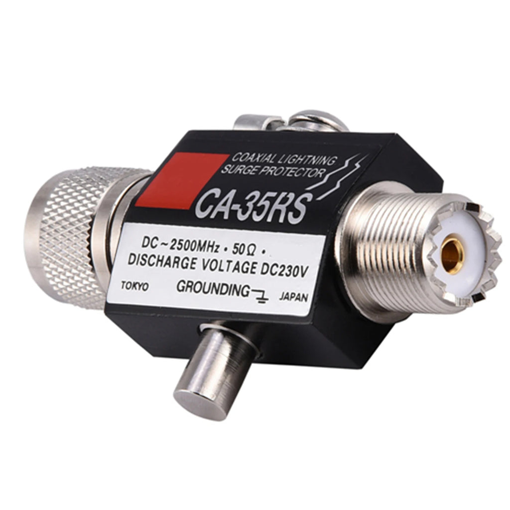 Lightning Surge Protector Male to Female UHF Antenna Lightning Arrestor CA-35RS Coaxial Lightning Surge Protector Arrester Zpaxo Default Title