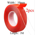 Double Powerful Sided Tape Transparent with HighTemperature Resistance No Marks Waterproof Acrylic Car Adhesion Strong Tape Zpaxo 10X30cm-2pcs
