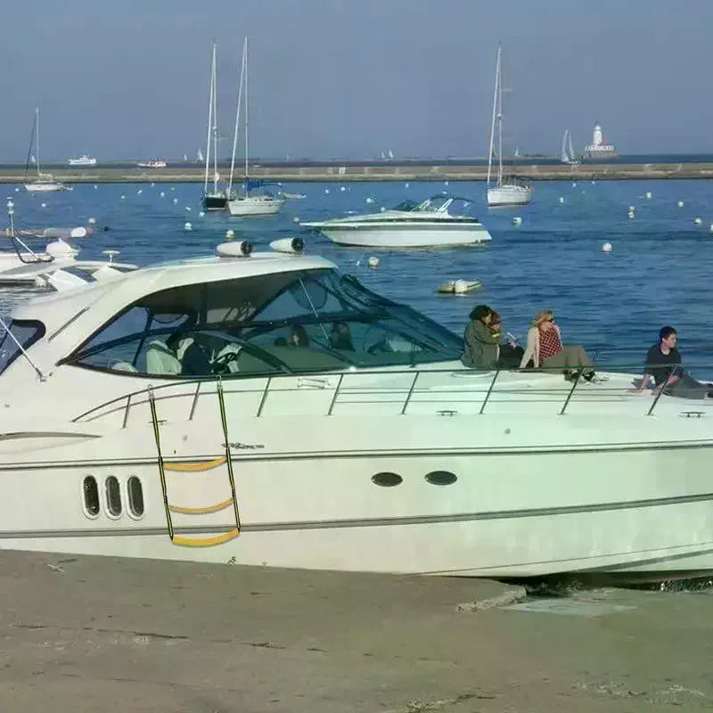 3-Step Folding Nylon Rope Ladder | Portable Marine Boat Boarding
