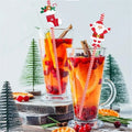 Disposable Paper Straws Christmas Beverage Crafts Party DIY Projects