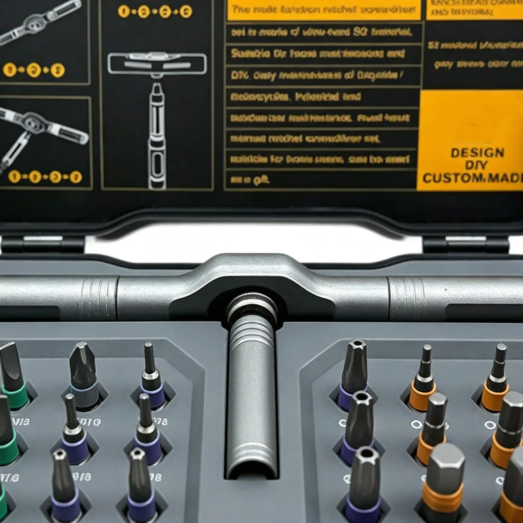 Ratchet Screwdriver Set 24-in-1 Magnetic Hex Wrench Maintenance Tool Electrician Screwdriver Set For Automotive Home Garage Zpaxo