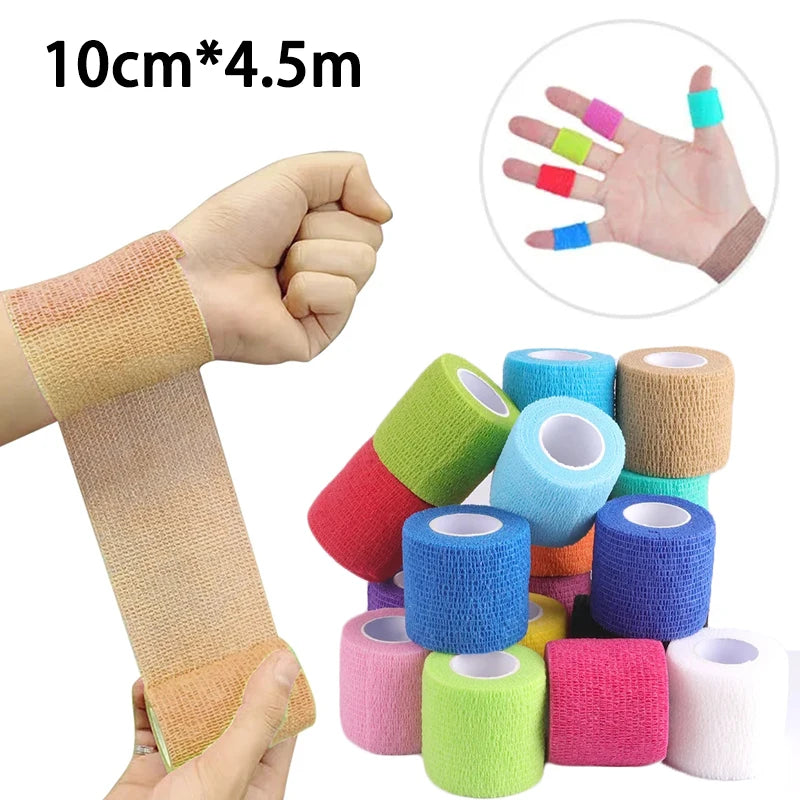 1 Roll Colorful Self-adhesive Elastic Bandage Wrist Elbow Knee Ankle